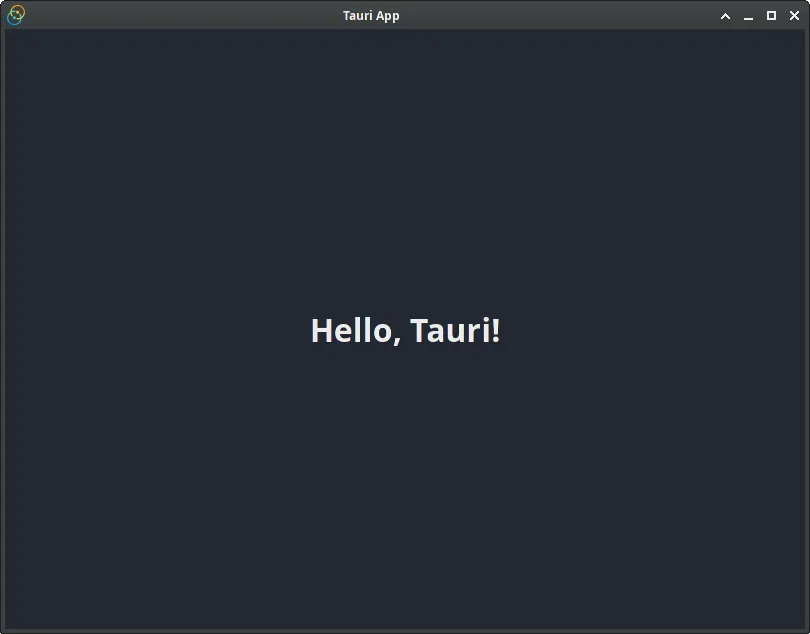 Hello Tauri Webdriver
